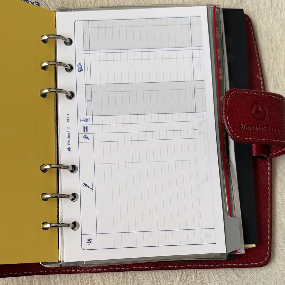 Mercedes-Benz Red Leather Organizer
